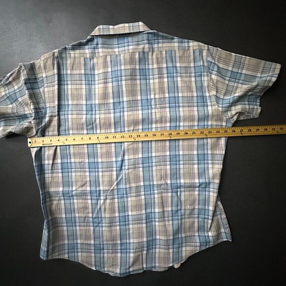 VTG Levis Shirt Mens XL Blue Western 80s 90s Button Up Work Pocket Rodeo Casual - Picture 7 of 8